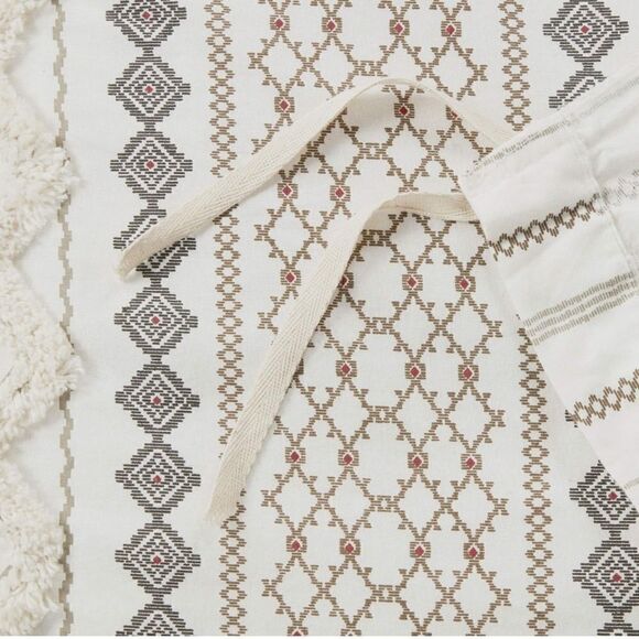 New! INK+IVY Imani 100% Cotton Duvet Mid Century Modern Design 3 Piece - Picture 5 of 16